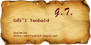 Gál Teobald névjegykártya